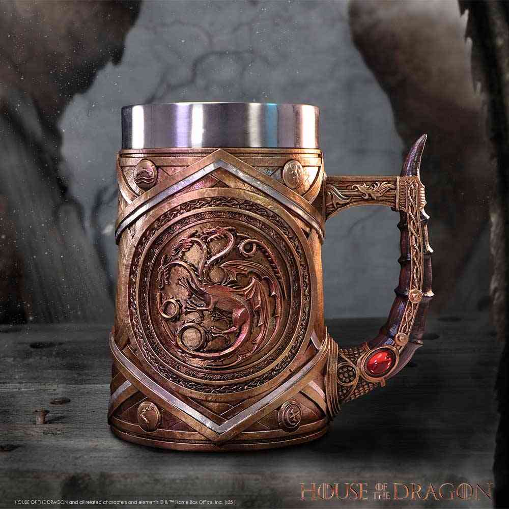 Nemesis Now House Of The Dragon - Targaryen Crown and Dagger Tankard - Multicolours